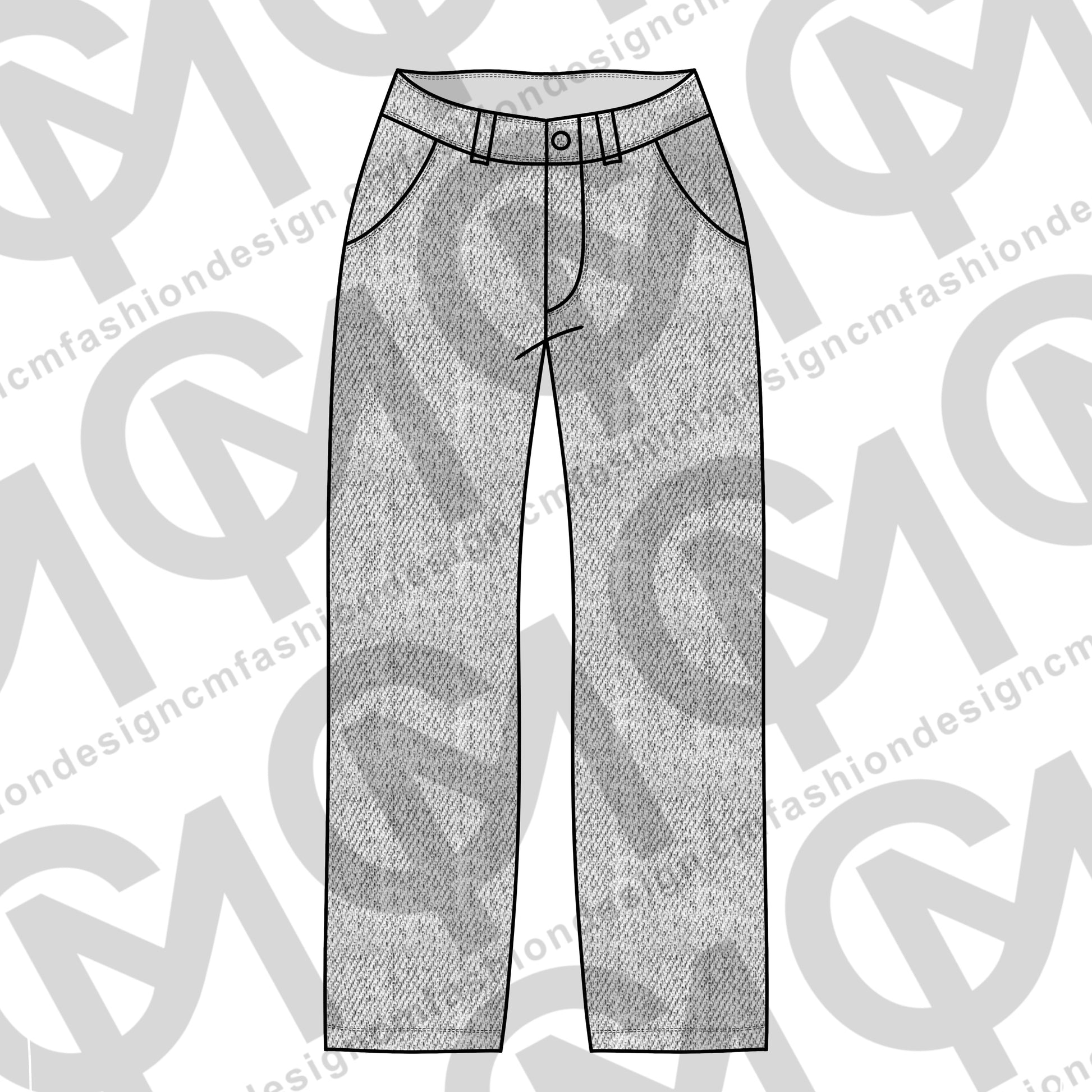 Baggy Jeans Mock Up Cm Fashion Design